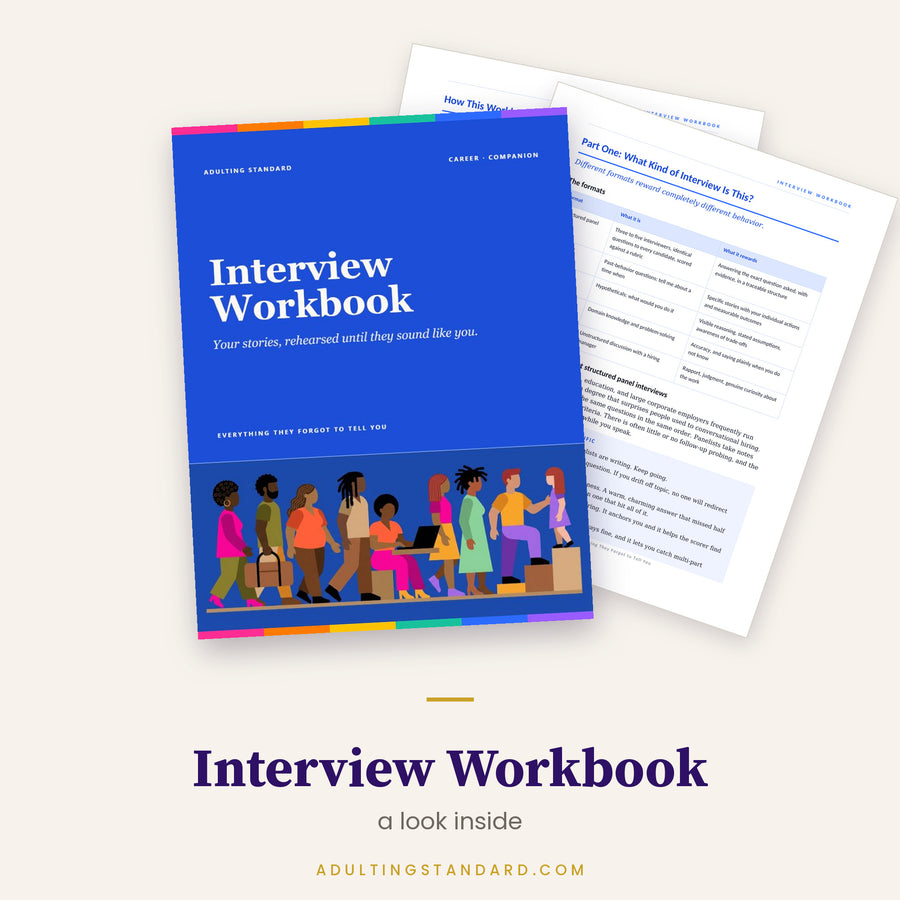 Interview Workbook — a look inside