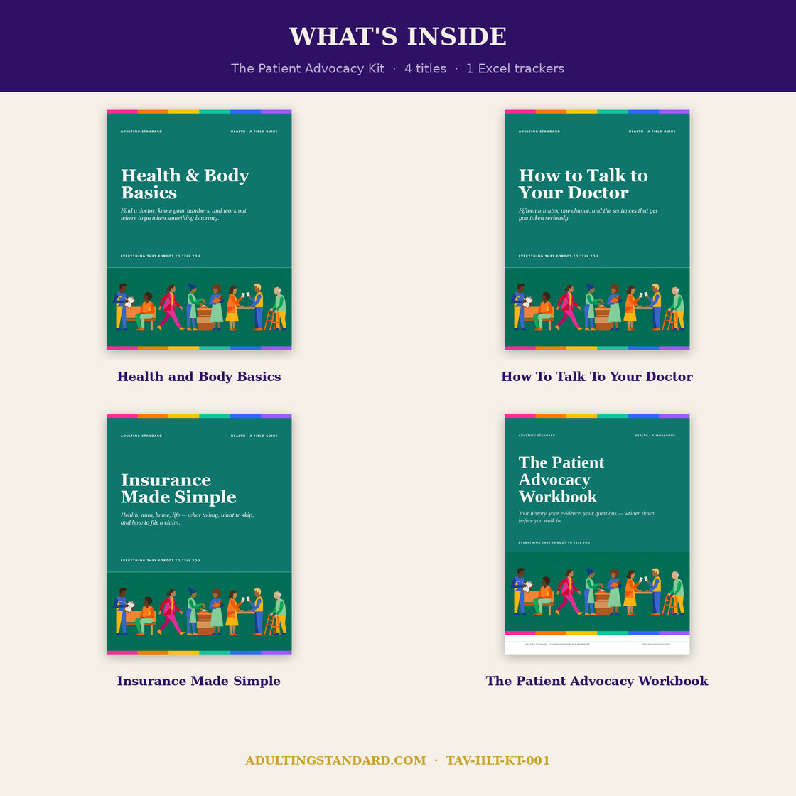 The Patient Advocacy Kit - what is inside — sample pages