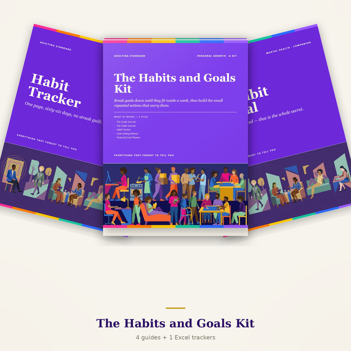 The Habits and Goals Kit — a look inside — sample pages