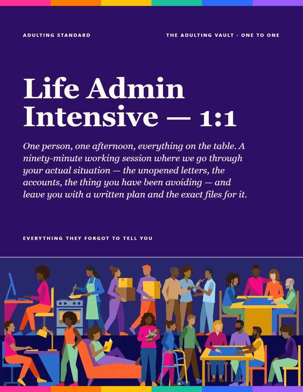 Life Admin Intensive — 1:1 cover
