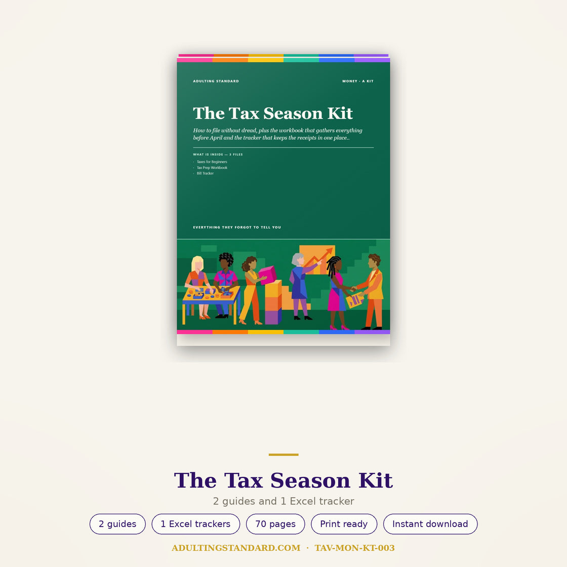 The Tax Season Kit - a look inside — sample pages