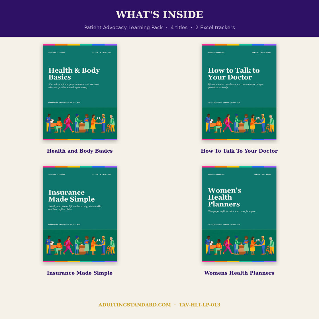 Patient Advocacy Learning Pack - what is inside — sample pages