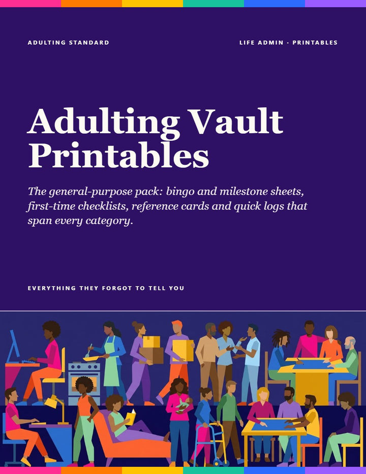 Adulting Vault Printables