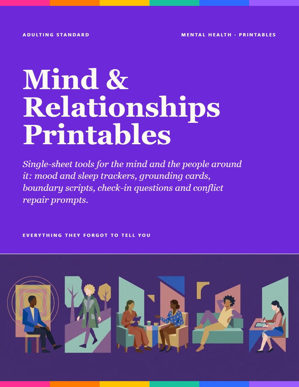Mind & Relationships Printables cover