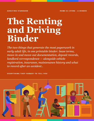 The Renting and Driving Binder