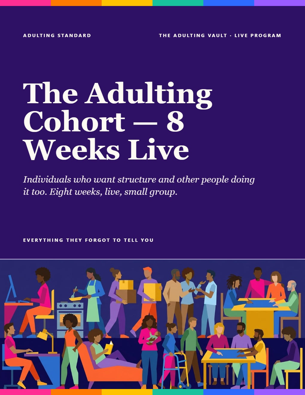 The Adulting Cohort — 8 Weeks Live cover