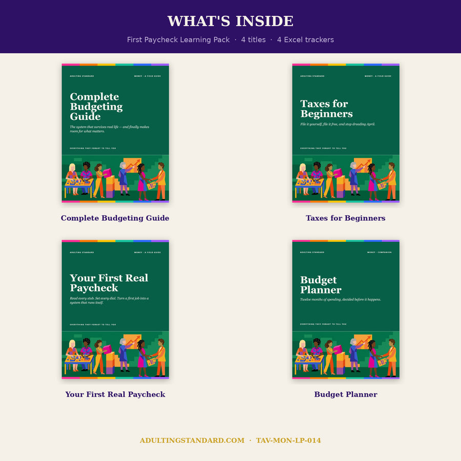 First Paycheck Learning Pack — a look inside
