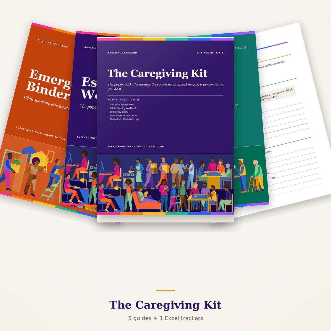 The Caregiving Kit — Print Edition - a look inside — sample pages
