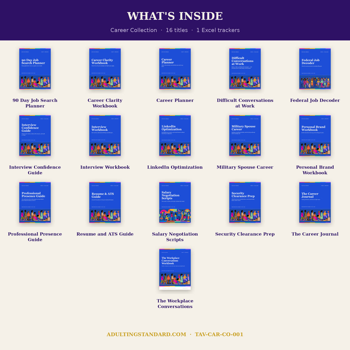 Career Collection - what is inside — sample pages
