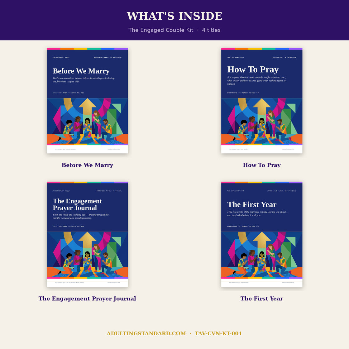 The Engaged Couple Kit - what is inside — sample pages