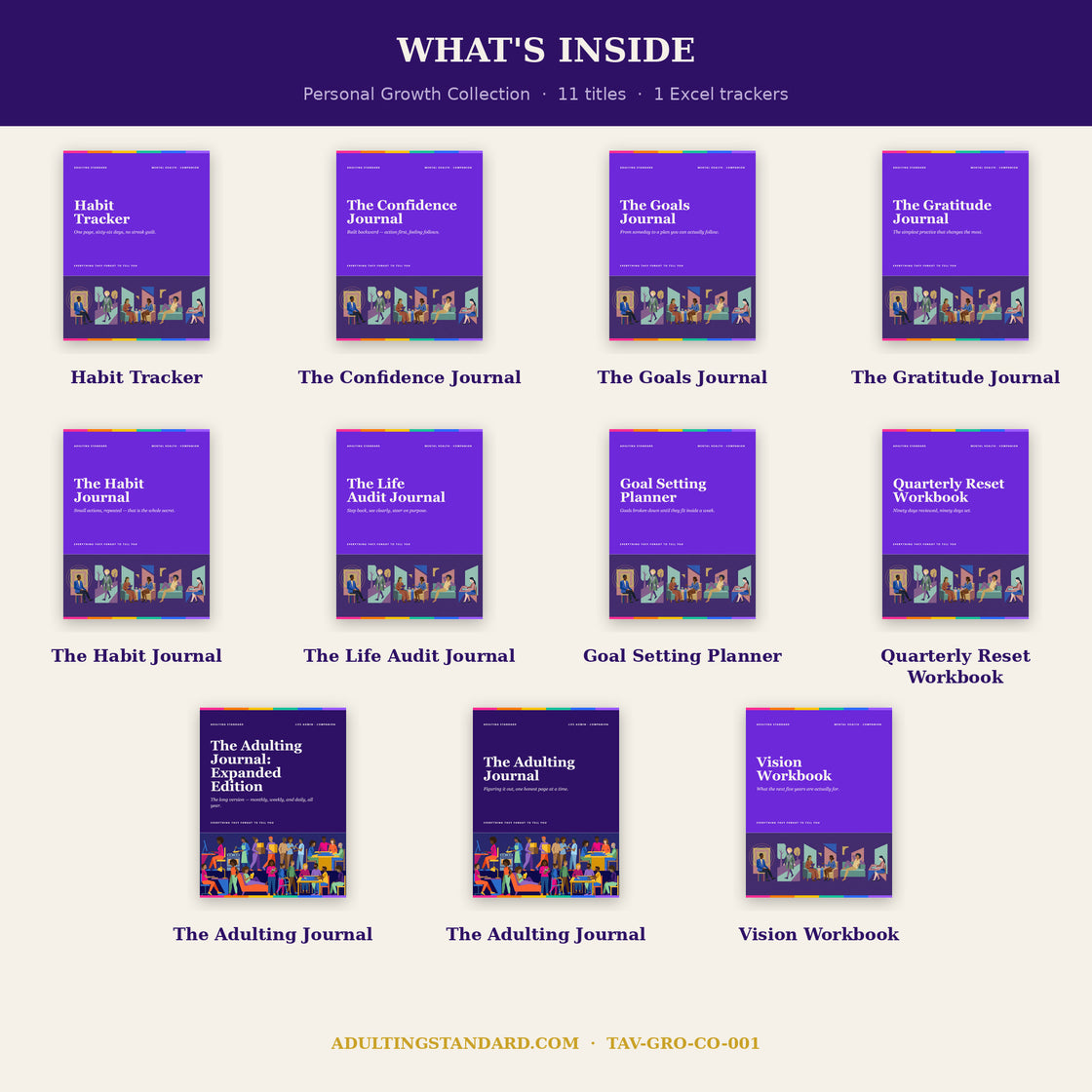 Personal Growth Collection - what is inside — sample pages