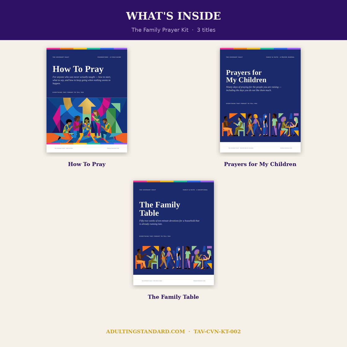 The Family Prayer Kit - what is inside — sample pages