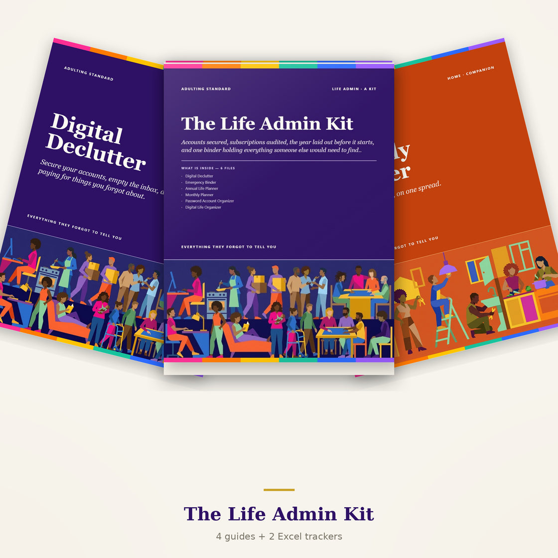 The Life Admin Kit — a look inside — sample pages
